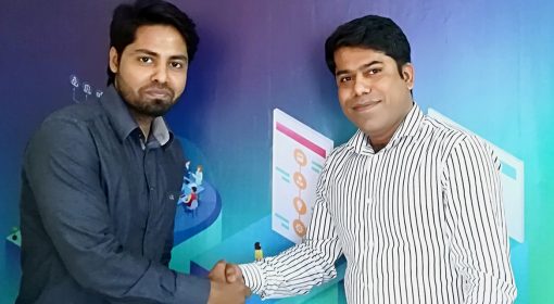 Nazmul Alam Rasel with Maqsood Rahman at SEO Audit Agency
