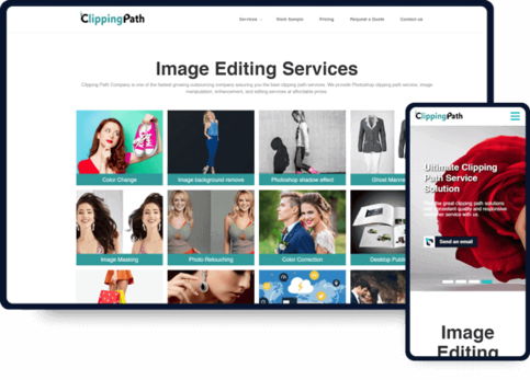 Website Design and Development work sample of Clipping Path