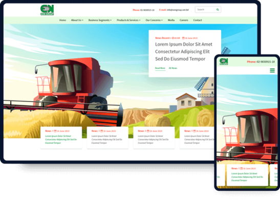 Website Design and Development work sample of EON Group