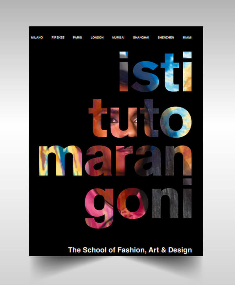 Brochure Design work sample of Istituto Marangoni