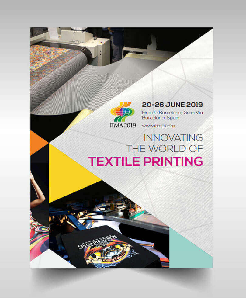 Brochure Design work sample of ITMA