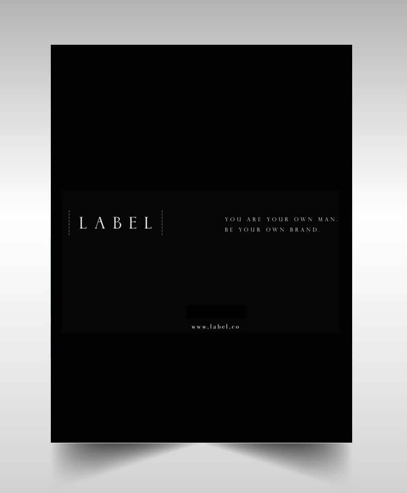 Brochure Design work sample of Label