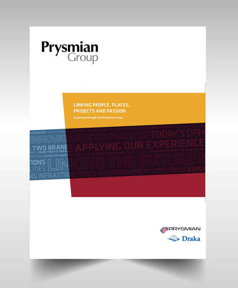 Brochure Design work sample of Prysmian Group