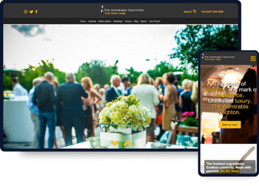 Website Design and Development work sample of The Admirable Crichton