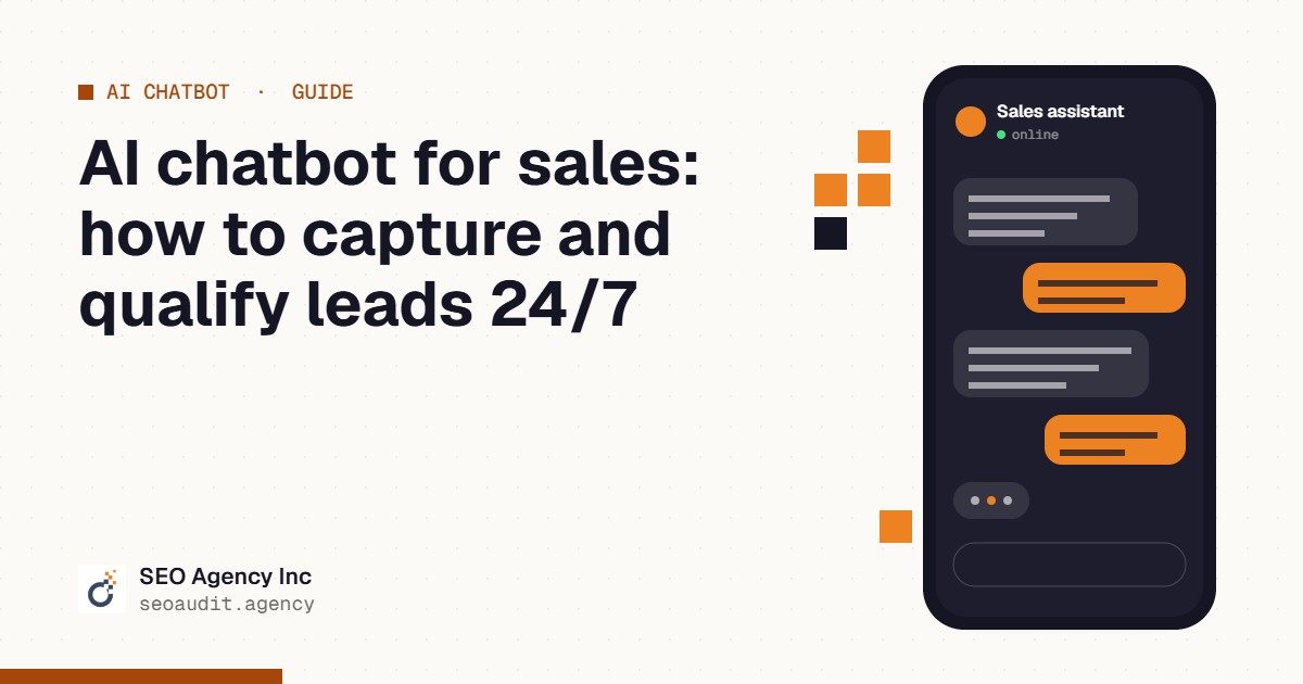 AI chatbot for sales: how to capture and qualify leads 24/7