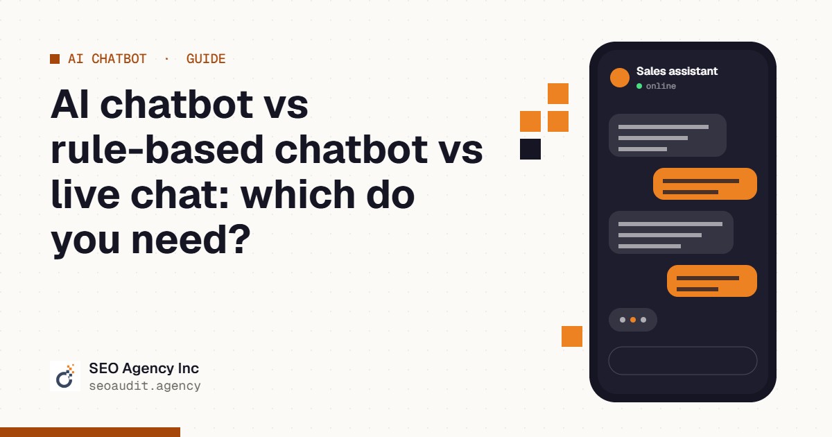 AI chatbot vs rule-based chatbot vs live chat: which do you need?