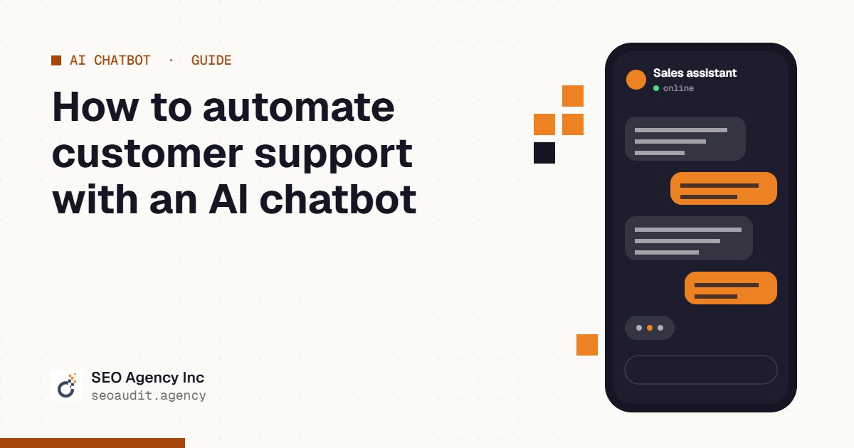 How to automate customer support with an AI chatbot