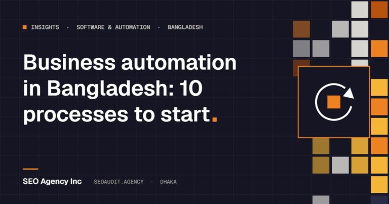 10 business processes to automate first: a guide for Bangladeshi companies