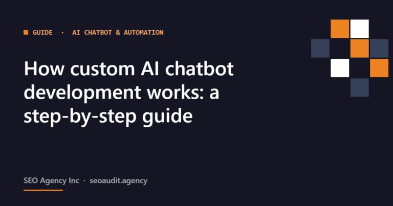 How custom AI chatbot development works: a step-by-step guide