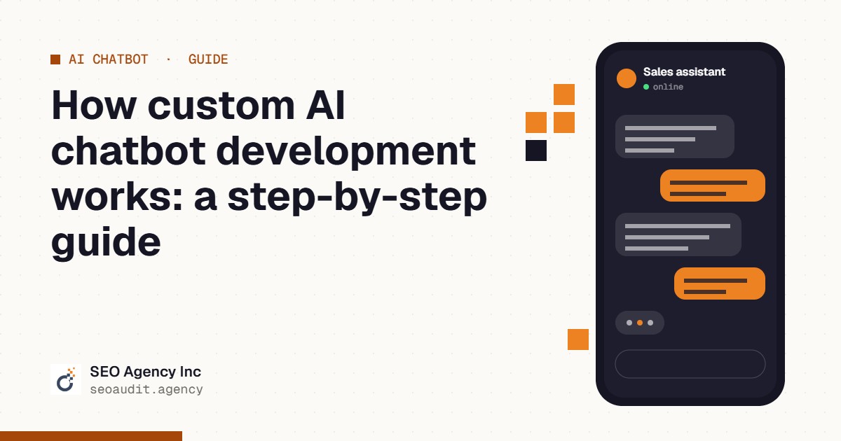 How custom AI chatbot development works: a step-by-step guide
