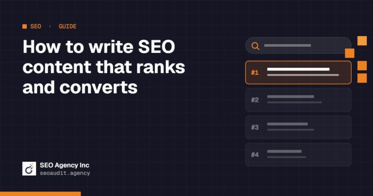How to write SEO content that ranks and converts