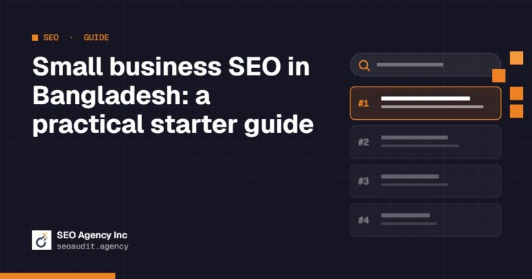 Small business SEO in Bangladesh: a practical starter guide